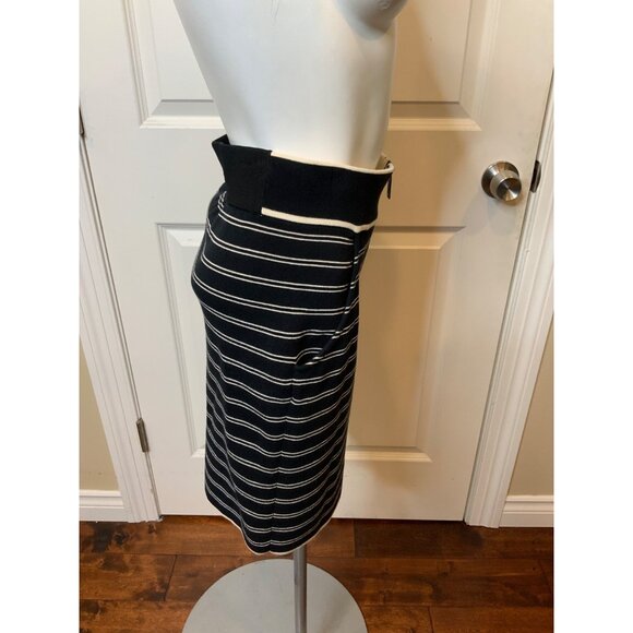rag & bone Black Ecru Striped Reagan Knit Mini Skirt NWT,  Size XS - Picture 3 of 7